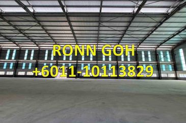 * PUNCAK ALAM : NEW WAREHOUSE WITH 3 ACRES LAND + BUILT-UP 94,500 SQFT ( FOR SALE @ RM 320 PER SQFT, LOWER THAN MARKET PRICE, GOOD FOR INVESTMENT ) *