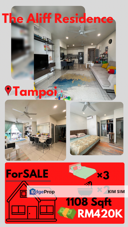 The Aliff Residence 3 Bedroom For SALE, Tampoi, Johor, Johor Bahru