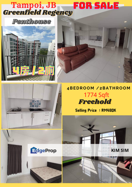 Greenfield Regency Service Apartment, Penthouse,JB, Johor, Tampoi