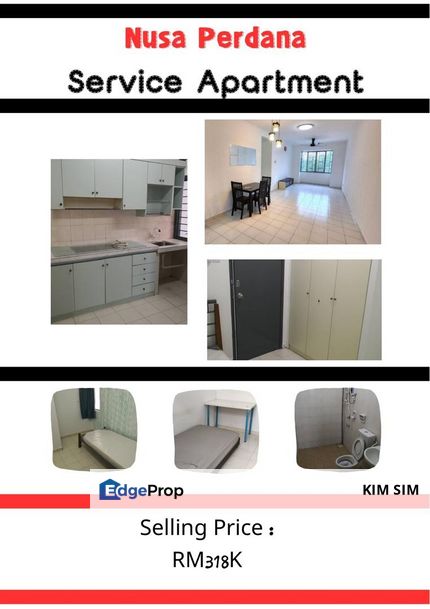 Full Loan Unit, Nusa Perdana Serviced Apartment, Gelang Patah,, Johor, Gelang Patah