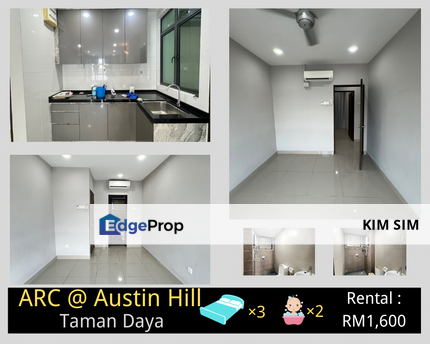 ARC @ Austin Hill, Taman Daya Apartment For Rent, near : Mount Austin, Jalan Setia Indah, Adda Heights, Bandar Dato Onn, Seri Austin, JP Perdana, Johor, Johor Bahru