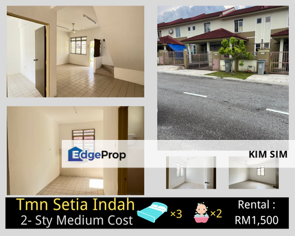 Taman Setia Indah, Jalan Setia, Johor Bahru雙層中價房屋出租, Johor, Johor Bahru