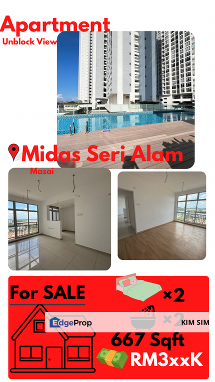 Midas Seri Alam, Brand New Unit For Sale, Bandar Baru Seri Alam, Masai, Pasir Gudang Hospital, Johor, Pasir Gudang
