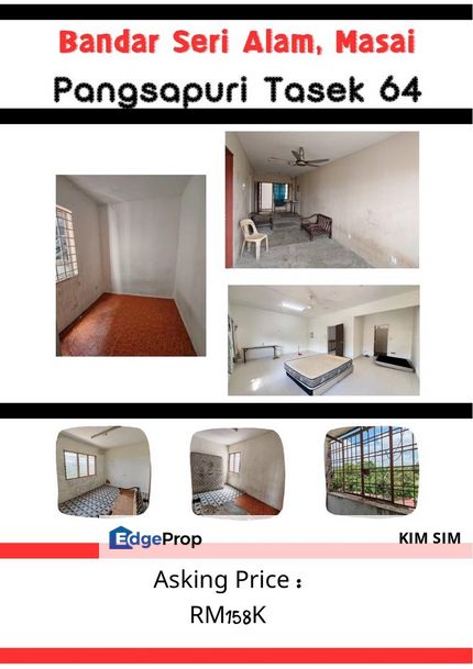 Pangsapuri Tasek 64, Bandar Baru Seri Alam, Masai. Flat Tasek 64, Johor, Masai
