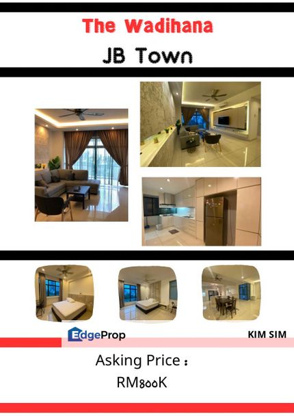 The Wadihana Condominium, Fully Furnished For Sale. Jalan Mohd Taib, 80300 Johor Bahru, Johor, Malaysia. Near to (walking distance) RTS Depot, Johor, Johor Bahru
