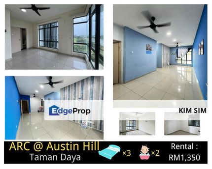 ARC @ Austin Hill 3Bedroom Apartment For Rent Pm🤗 Taman Daya, Taman Mount Austin, Johor, Johor Bahru