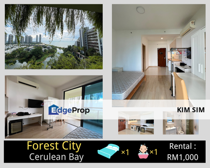 Cerulean Bay, Forest City Studio For Rent, Johor, Gelang Patah