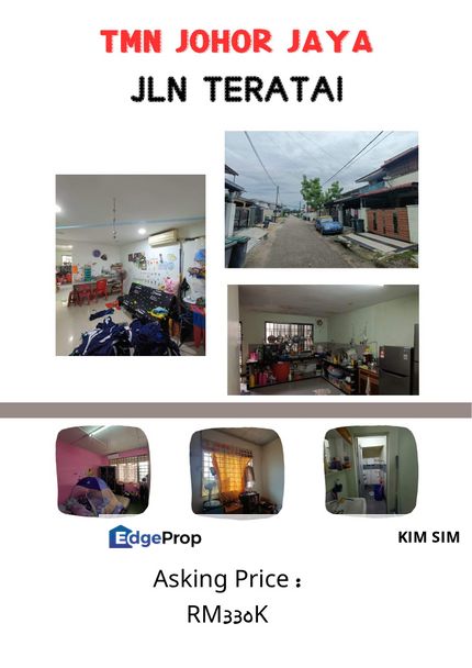 Taman Johor Jaya, Jalan Teratai, Low Cost House, Johor, Johor Bahru