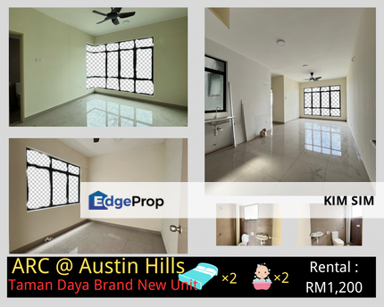 ARC @ Austin Hills, Taman Daya, Taman Mount Austin, 2房全新單位出租。, Johor, Johor Bahru