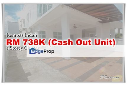 2 Storey Cluster @ Kempas Indah Cash Out Unit, Johor, Johor Bahru