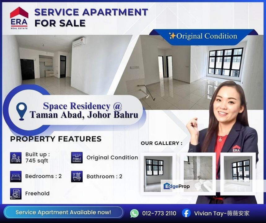 Space Residency @ Taman Abad【2Bed Apartment】, Johor, Johor Bahru