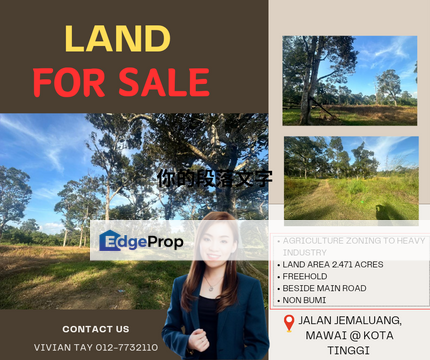 Land For Sale, Jalan Jemaluang, Mawai, Kota Tinggi, Johor, Kota Tinggi