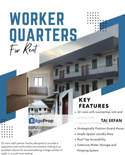 Worker Quarters @ Sungai Rengit for Rent  , Johor, Pengerang