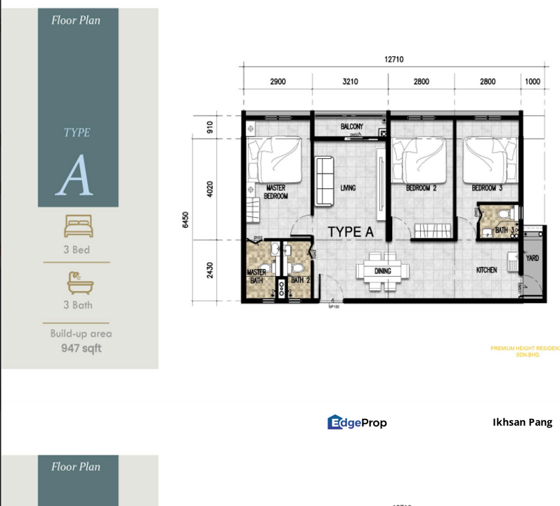Premium Height Dato Onn 3 Bedroom Apartment For Sale Johor - RM360k, Johor, Johor Bahru