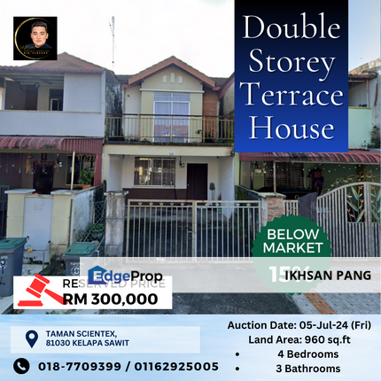 Taman Scientex, Kelapa Sawit, Kulai - Double Storey Terrace House, Johor, Kulai