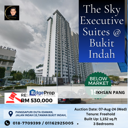 The Sky Executive Suites @ Bukit Indah - 3 Bedrooms, Johor, Johor Bahru