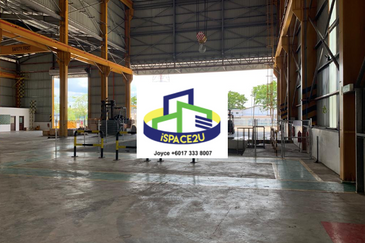 Warehouse with Fully Concrete Open Yard at Labuan
