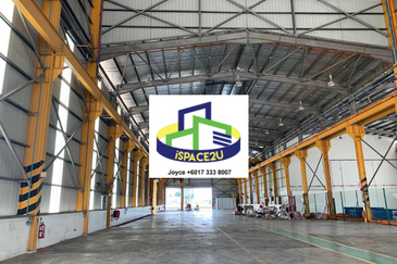 Warehouse with Fully Concrete Open Yard at Labuan