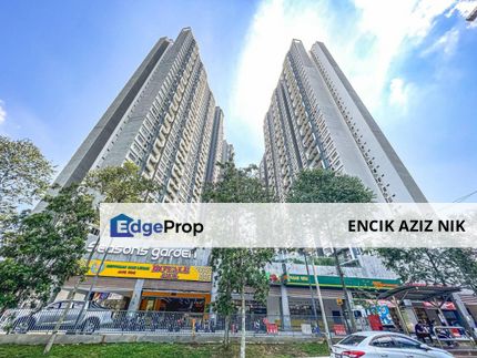 BELOW MARKET🔥🔥End-lot🔥🔥Seasons Garden Residence Near LRT Station, Kuala Lumpur, Wangsa Maju