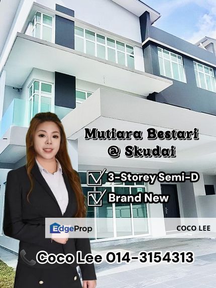 3-storey Semi-D @ Mutiara Bestari (Phase 1), Johor, Johor Bahru