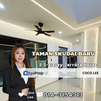 Taman Skudai Baru @ Fully Renovated 2.5-storey Terrace House, Johor, Skudai