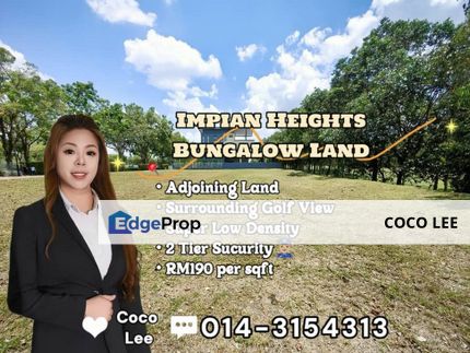 Impian Heights, Taman Impian Emas @ 2-adjoining Bungalow Land, Johor, Skudai