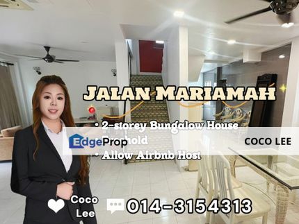 Jalan Mariamah @ 2-storey Bungalow House, Johor, Johor Bahru