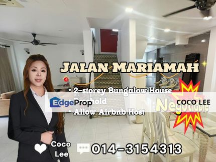 Jalan Mariamah @ 2-storey Bungalow House, Johor, Johor Bahru