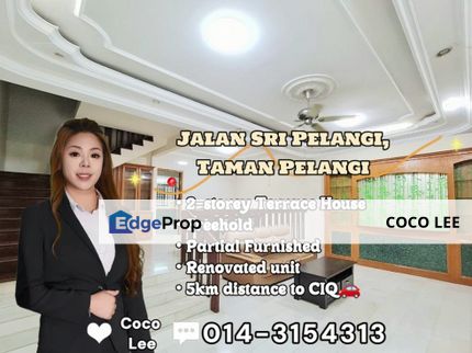 Jalan Sri Pelangi, Taman Pelangi @ 2-storey Renovated Terrace House, Johor, Johor Bahru