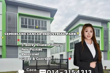 Cemerlang Lancar Industrial Park, Saleng @ 3-storey Cluster Factory