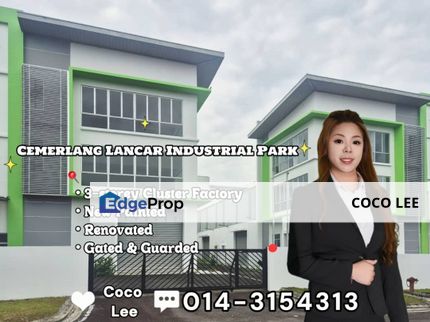 Cemerlang Lancar Industrial Park, Saleng @ 3-storey Cluster Factory, Johor, Senai