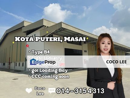 Kota Puteri, Masai @ Light Industry Factory with Loading Bay, Johor, Masai