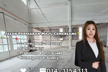 Jalan Persiaran Maju Cemerlang, Ulu Tiram @ 2-storey Semi-D Factory