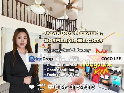RosMerah Heights, Jalan Ros Merah 4 @ 3-storey Semi-D House, Johor, Johor Bahru
