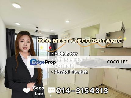 Eco Nest Condo, Eco Botanic @ High Floor with Partial Furnish, Johor, Nusajaya