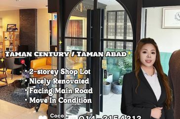 Taman Century / Taman Abad @ 2-storey Shop Lot