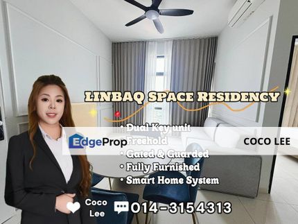 LINBAQ Space Residency @ Fully Smart Home System Dual Key unit, Johor, Johor Bahru