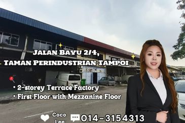 Jalan Bayu 2/4, Taman Perindustrian Tampoi @ 2-storey Terrace Factory