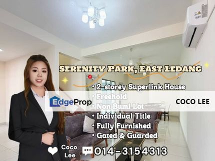 Serenity Park, East Ledang @ Double-storey Superlink House, Johor, East Ledang