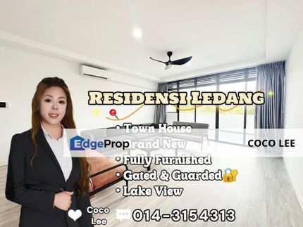 Residensi Ledang @ Brand New Furnished with Lake View Town House, Johor, East Ledang