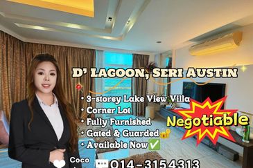 D' Lagoon @ Corner Lot 3-storey Lakeview Villa