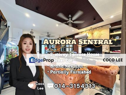Aurora Sentral @ Brand New Coner Lot 2-storey Terrace House, Johor, 