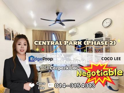 Central Park (Phase 2) @ Block A Partial Furnished unit, Johor, Johor Bahru