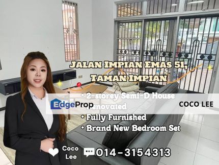Taman Impian Emas @ Brand New Renovated 2-storey Semi-D House, Johor, Skudai
