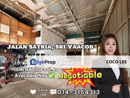 Jalan Satria, Sri Yaacob @ 1.5-storey Semi-D Factory, Johor, Skudai