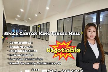 Space Carton King Street Mall @ Brand New Commercial Lot