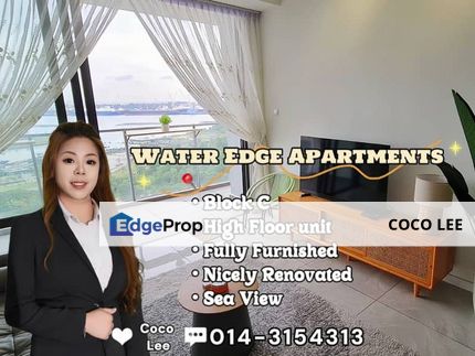 Water Edge Apartments @ High Floor Sea View Renovated unit, Johor, Masai