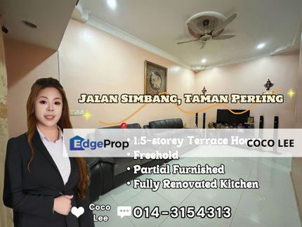 Jalan Simbang, Taman Perling @ Fully Renovated 1.5-storey Terrace House, Johor, Johor Bahru