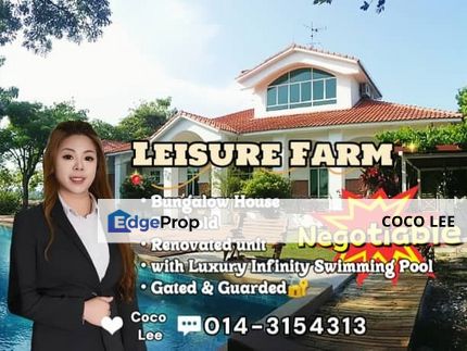 Leisure Farm @ Renovated with Luxury Infinity Swimming Pool Bungalow House, Johor, Gelang Patah