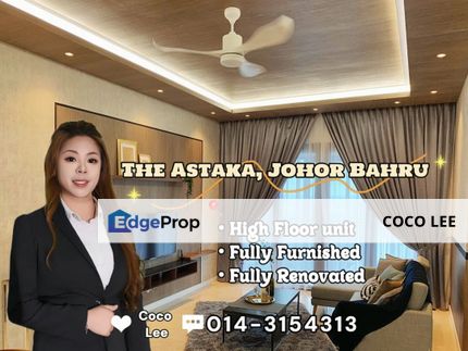 The Astaka, Johor Bahru @ High Floor with Fully Furnished unit, Johor, Johor Bahru